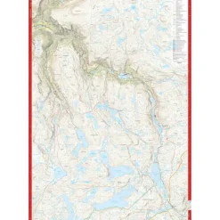 Aurlandsdalen Finse Calazo Høyfjellskart 1:25 000
