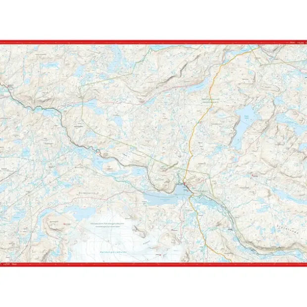 Aurlandsdalen Finse Calazo Høyfjellskart 1:25 000
