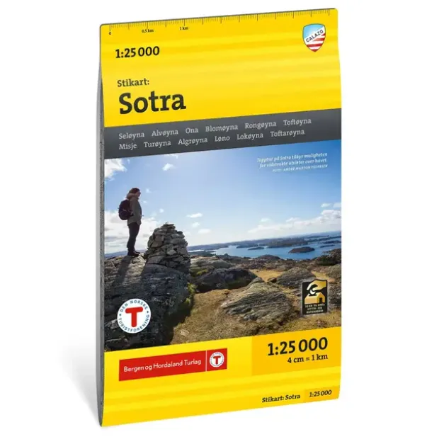 Bergen Sotra Calazo Stikart 1:25 000