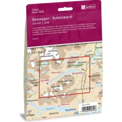 Besseggen Nordeca Turkart 1:25 000 2649