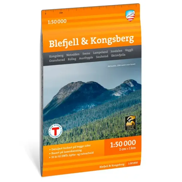 Blefjell Kongsberg Calazo Turkart 1:50 000