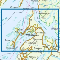 Brønnøysund Nordeca Topo 1:25 000 3750