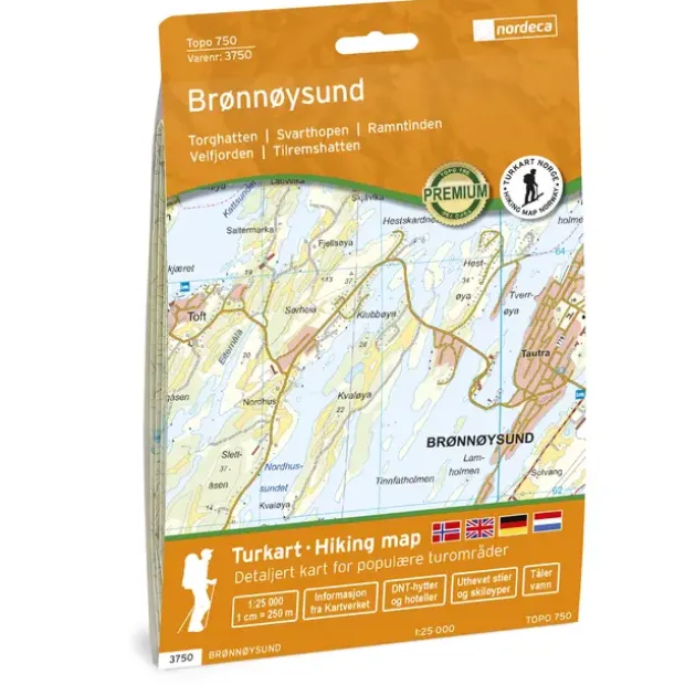 Brønnøysund Nordeca Topo 1:25 000 3750