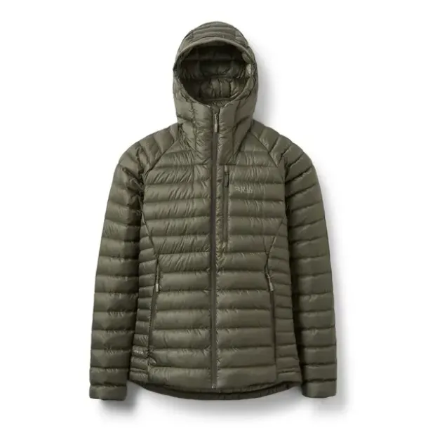 Dunjakke til dameRab Microlight Alpine Jacket W Army