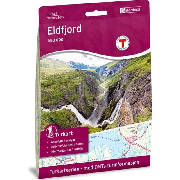Eidfjord Nordeca Turkart 1:50 000 2677
