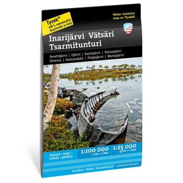 Finland: Inarijärvi Vätsäri Tsarmituntur Calazo Skjærgårdskart 1:100 000 1:25 000