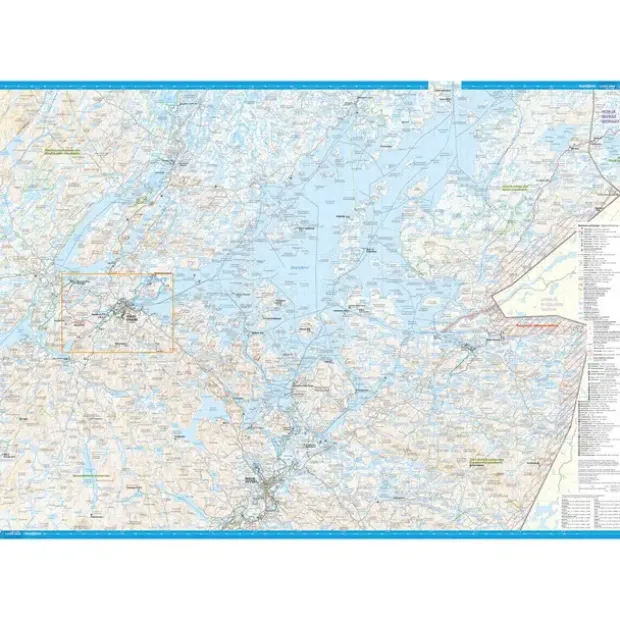 Finland: Inarijärvi Vätsäri Tsarmituntur Calazo Skjærgårdskart 1:100 000 1:25 000