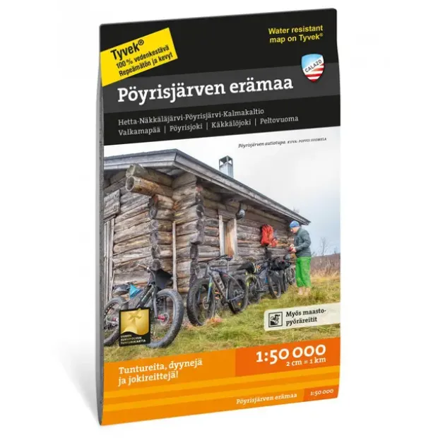 Finland: Pöyrisjärven erämaa Calazo Turkart 1:50 000