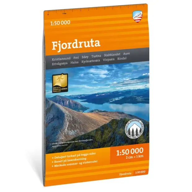 Fjordruta Calazo Turkart 1:50 000
