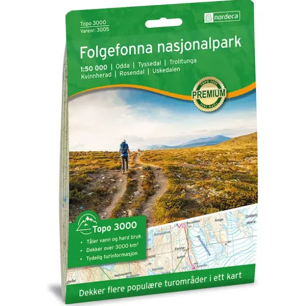 Folgefonna Nasjonalpark Nordeca Topo 1:50 000 3005