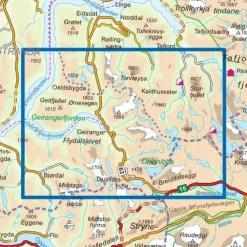 Geirangerfjorden Nordeca Topo 1:25 000 3753