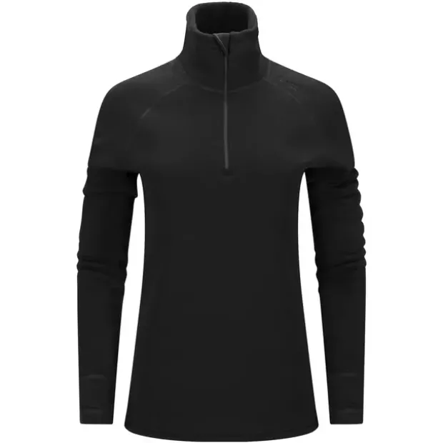 Genser til dameAclima Fleecewool Polo Zip W 123