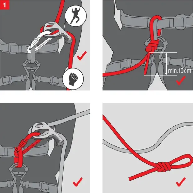 Halv-automatisk taubrems og karabiner Mammut Smart 2 Belay Package 0139
