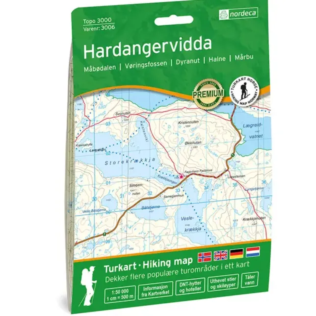 Hardangervidda Nordeca Topo 1:50 000 3006