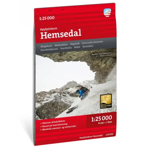 Hemsedal Calazo Høyfjellskart 1:25 000