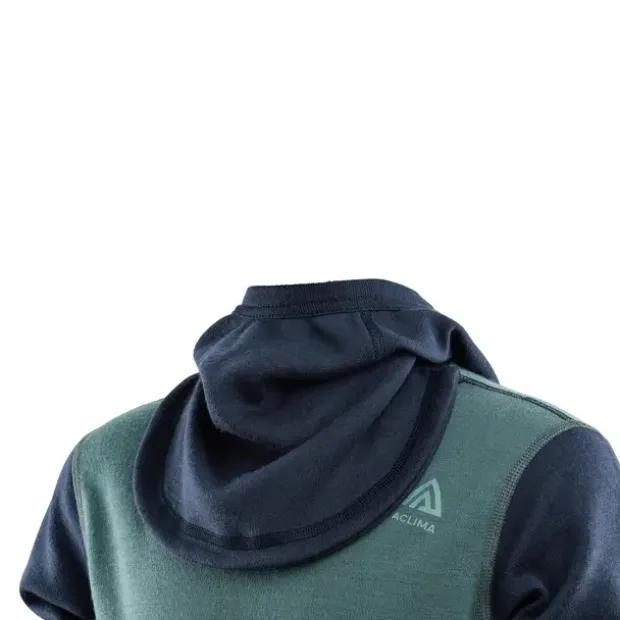 Hettegenser til juniorAclima Warmwool Hood Jr 140 299