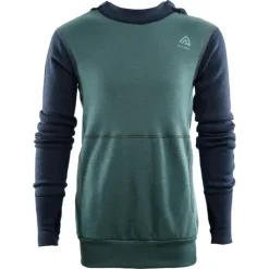 Hettegenser til juniorAclima Warmwool Hood Jr 140 299