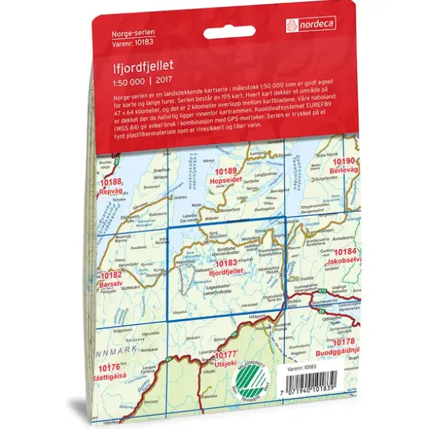 Ifjordfjellet Nordeca Norge 1:50 000 10183