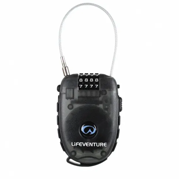 Kodelås med vaier Lifeventure Cable Lock Black