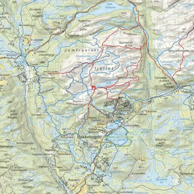 Langsua Nasjonalpark Spåtind Calazo Turkart 1:50 000