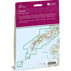 Lofoten Nordeca Turkart 1:100 000 2549