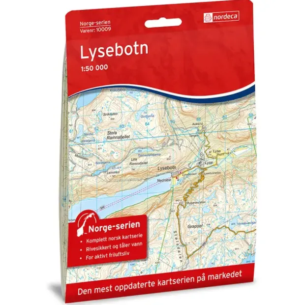 Lysebotn Nordeca Norge 1:50 000 10009