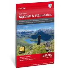 Mjølfjell Flåmsdalen Calazo Høyfjellskart 1:25 000