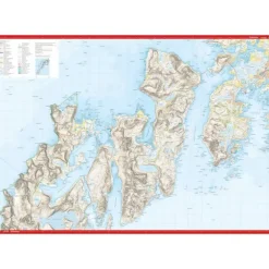 Moskenesøya Flakstadøya Calazo Høyfjellskart 1:30 000 Lofoten