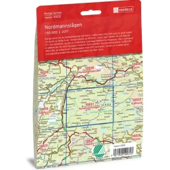 Nordmannslågen Nordeca Norge 1:50 000 10031