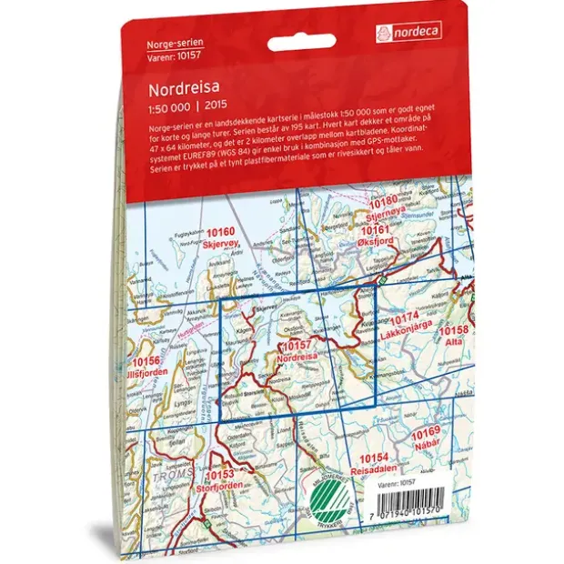 Nordreisa Nordeca Norge 1:50 000 10157