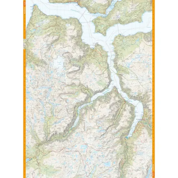 Nærøyfjorden Lærdalen Calazo Turkart 1:50 000
