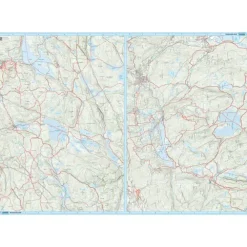 Oslo Nordmarka nord Calazo Løypekart 1:20 000