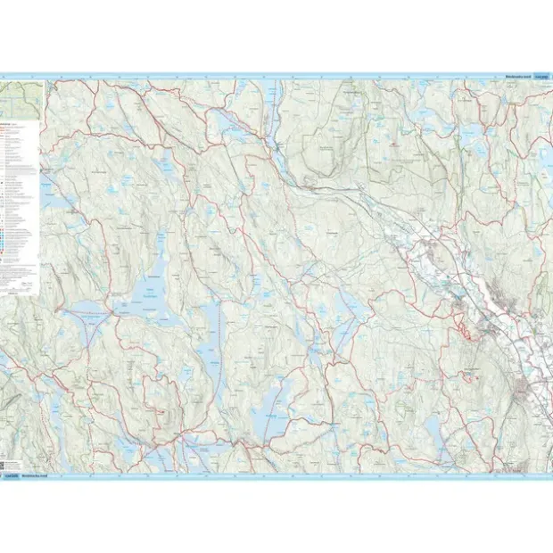 Oslo Nordmarka nord Calazo Løypekart 1:20 000