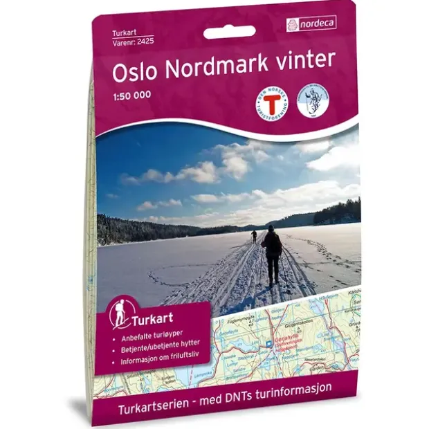 Oslo Nordmark vinter Nordeca Turkart 1:50 000 2425