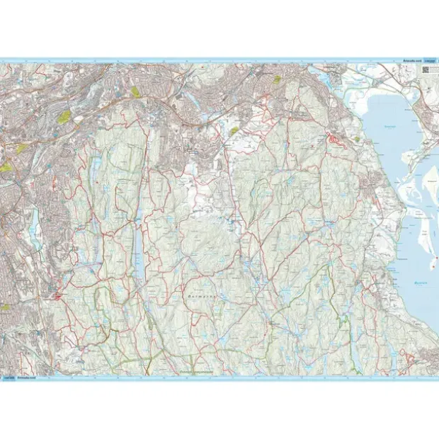 Oslo Østmarka Calazo Løypekart 1:20 000