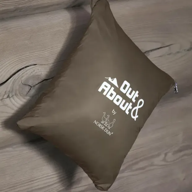 Pledd i dun Norsk Dun OutAbout Brown