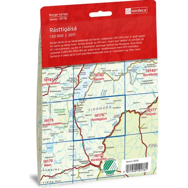 Rasttigaisa Nordeca Norge 1:50 000 10176