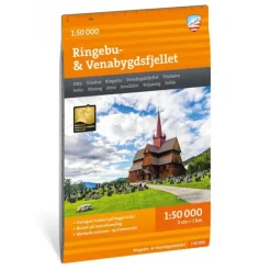 Ringebu Venabygdsfjellet Calazo Turkart 1:50 000