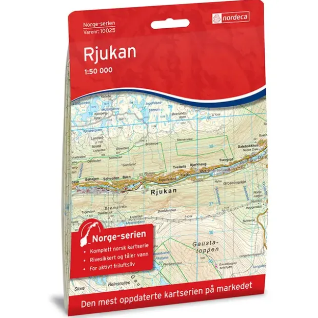 Rjukan Nordeca Norge 1:50 000 10025