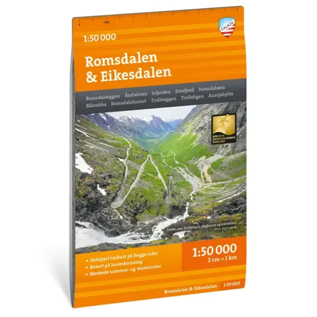Romsdalen Eikesdalen Calazo Turkart 1:50 000