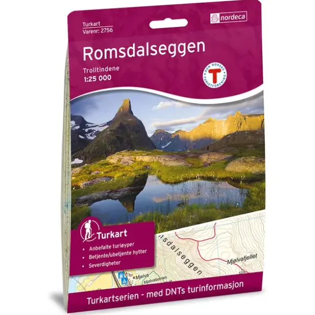 Romsdalseggen Nordeca Turkart 1:25 000 2756