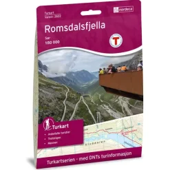 Romsdalsfjella sør Nordeca Turkart 1:50 000 2822
