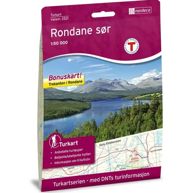 Rondane sør Nordeca Turkart 1:50 000 2521