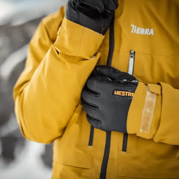 SkihanskerHestra Army Leather Wool Terry 5F 350