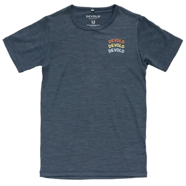 Skjorte til juniorDevold Active Legacy Tee Jr 12 287