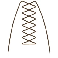 Skolisser 120 cm Barth Lace Round 120 cm Caramel