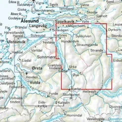 Stranda Slogen Calazo Høyfjellskart 1:30 000 Sunnmøre