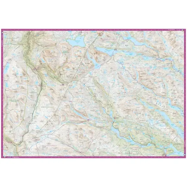 Sverige: Arjeplogsfjällen Calazo Turkart 1:100 000