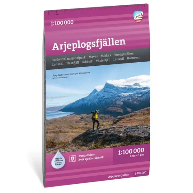 Sverige: Arjeplogsfjällen Calazo Turkart 1:100 000