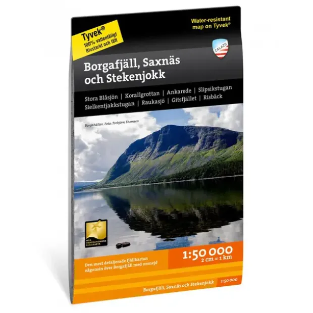 Sverige: Borgafjäll Saxnäs Stekenjokk Calazo Turkart 1:50 000
